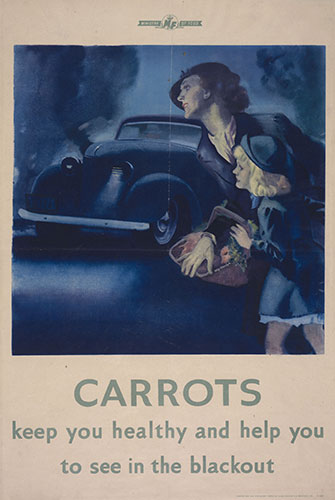 Wartime food: Carrots Keep You Healthy poster