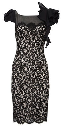 Fashion Trends 7: Black and White lace dress from Karen Millen