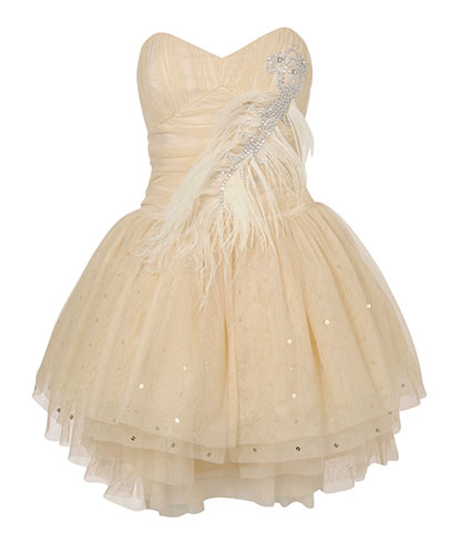 Fashion Trends 7: Cream prom dress from Miss Selfridge