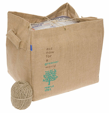 Fairtrade home products: Newspaper recycling bag