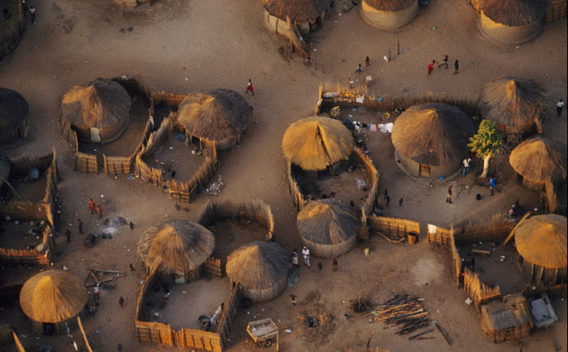 Okavango Delta: Hambukushu village in the Okavango Delta of Botswana