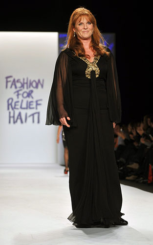 Fashion For Relief Haiti: Sarah Ferguson Models for Fashion Relief Haiti in New York 