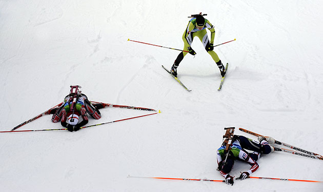 Winter Olympics day two: Athletes react after the women's biathlon 7.5km sprint 