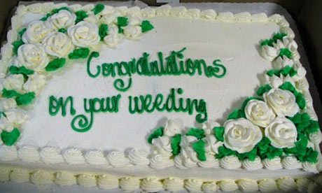 I'm getting married thanks but let's skip the congratulations and from