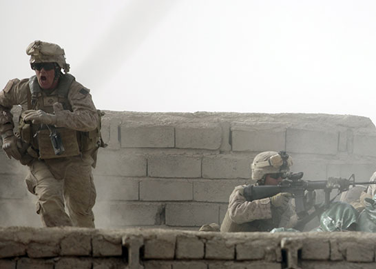 24 hours: US marines take part in Operation Moshtarak in Helmand, Afghanistan