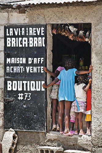 Haiti Exhibit Sale: Port-Au-Prince, Haiti: Cite Soleil mud cake hut
