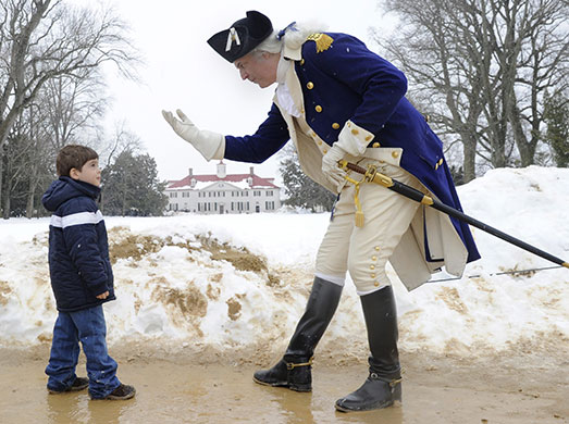 24 hours in pictures: President's Day in Alexandria, Virginia, USA