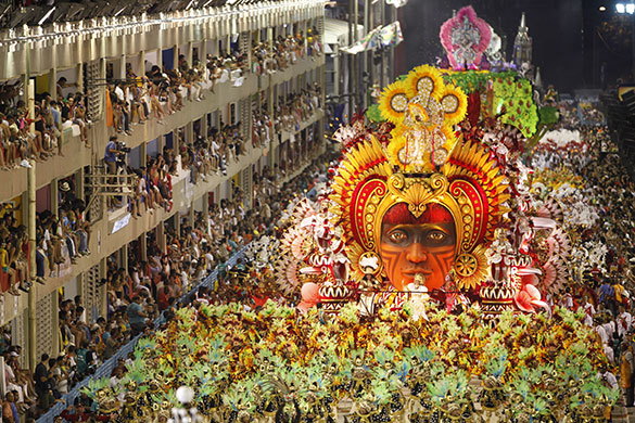 eyewitness: Salgueiro samba school parade at the Sambadrome in Rio de Janeiro