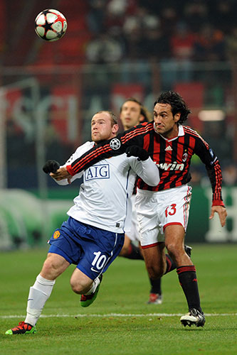 Tuesday Champions League: Wayne Rooney battles with Alessandro Nesta