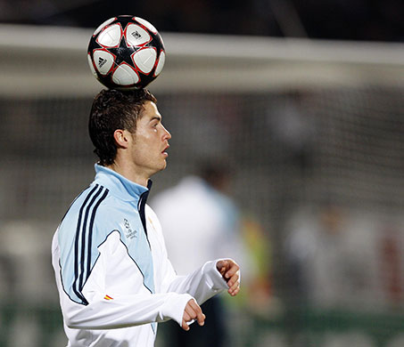 Tuesday Champions League: Cristiano Ronaldo shows off a few tricks ahead of kick off against Lyon