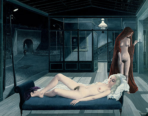JG Ballard: Crash: Paul Delvaux, Le Canape Bleu (1967)