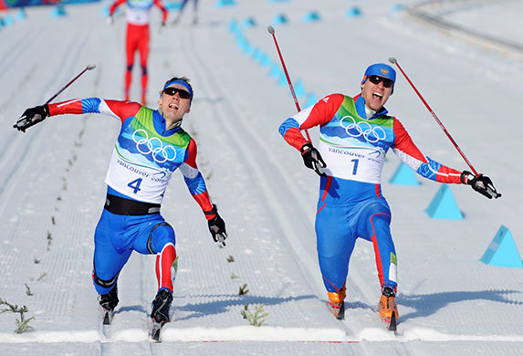 Winter Olympics day 6: Nikita Kriukov takes gold ahead of team-mate Alexander Panzhinskiy