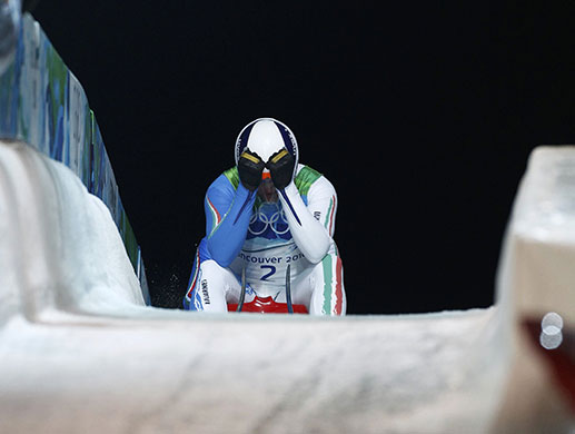 winterolympics: Italy's Oberstolz and Grube men's doubles luge 