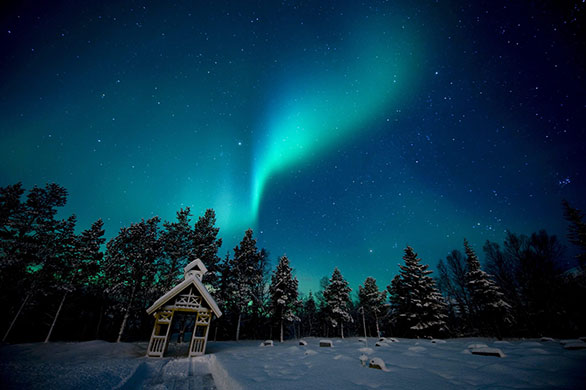 24 hours in pictures: The aurora borealis or the northern lights Grotfjord, Norway