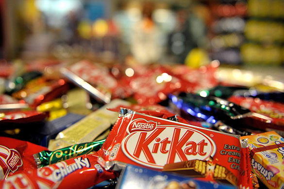 24 hours in pictures: Nestle products seen in Nestle's own supermarket Vevey, Switzerland