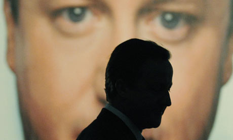 David Cameron at the launch of one of this year’s Tory poster campaigns