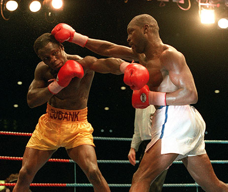Old Trafford History: Benn & Eubank during the WBC-WBO super-middleweight title unification fight