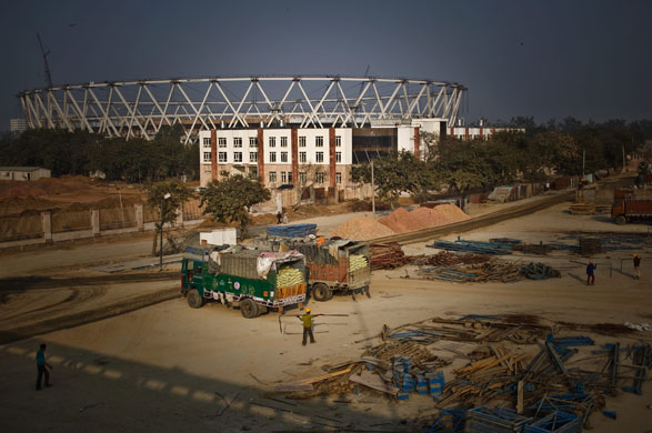 Labour in Delhi: Commonwealth Games construction project