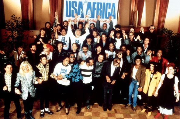 We are the world: USA for Africa performing 'We Are The World 1985