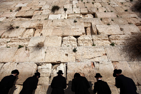 24 hours in pictures: Jerusalem: Ultra orthodox Jews hold prayers at the  Western Wall