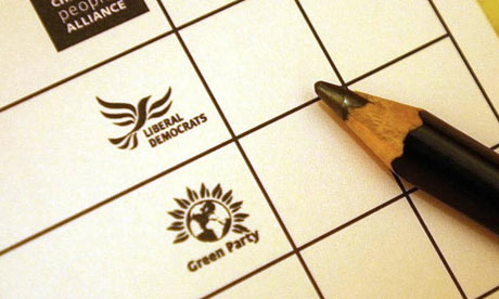 Ballot paper (Photo: Guardian)