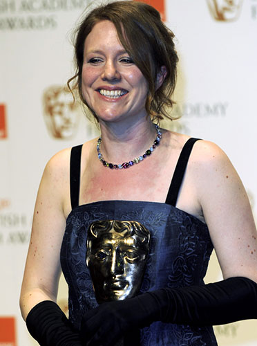 Baftas 2010: winners: Baftas 2010: Emma Lazenby 