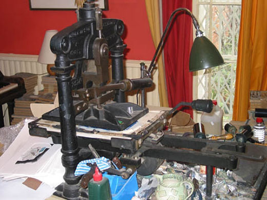 Chris Wormell: 1846 Albion press used by Chris Wormell   