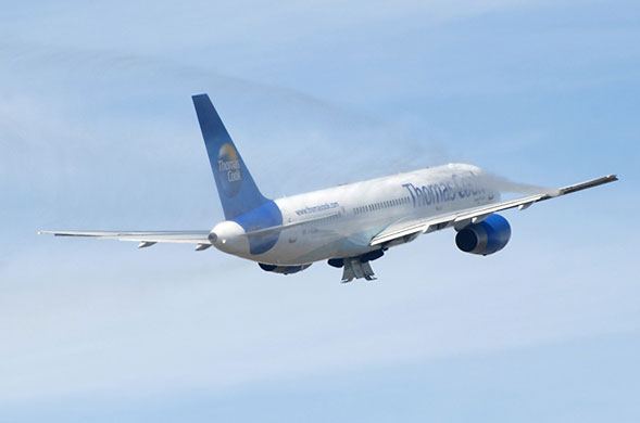 turin plane emergency: Thomas Cook Boeing 757 leaks fuel on take off from Caselle airport, Turin