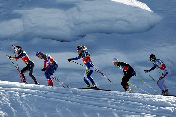 Olympics: Cross-Country Skiing - Ladies Team Sprint - Day 11