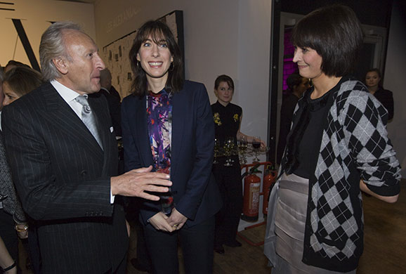 politics: Samantha Cameron at British Fashion Council reception at Somerset House