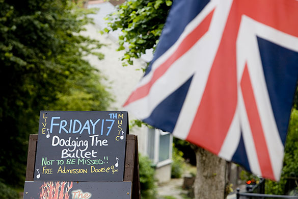 Wootton Bassett: 'Dodging the bullet' outside a pub