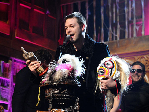 NME Awards: Tom Meighan of Kasabian collects the award for Best Album