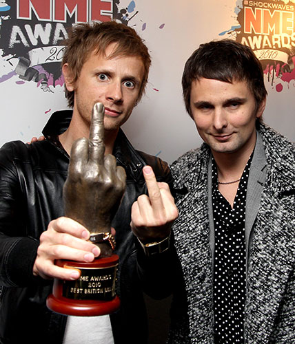 NME Awards: Muse with their award for Best British Band