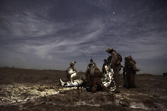 Eyewitness: US soldiers from Charlie company of the 1st Battalion