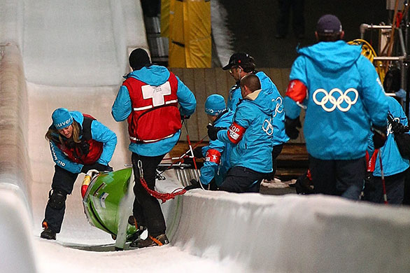 Winter Olympics: Bobsleigh - Day 13