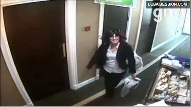Dubai assassination: A female suspect wearing a wig is seen on hotel surveillance footage