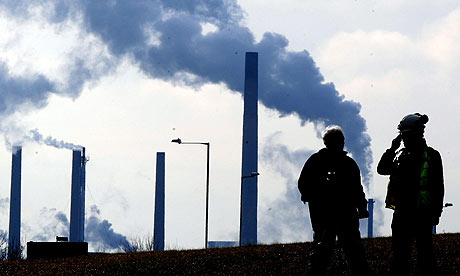 The Corus steelworks in Redcar