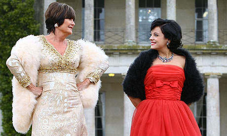 Sandie Shaw and Lily Allen at the launch of the Vintage festival at Goodwood