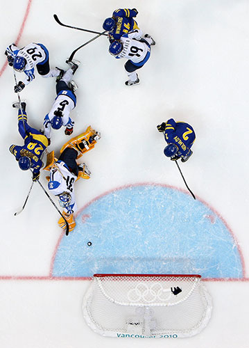 Winter Olympics Day 14: Sweden's Danijela Rundqvist scores to make it 2-2