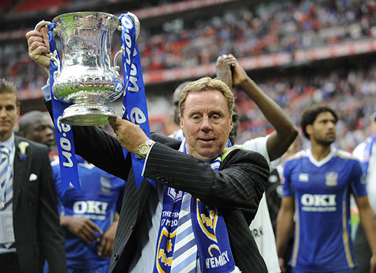 Portsmouth Administration: Portsmouth manager Harry Redknapp with the FA Cup after their 2008 victory