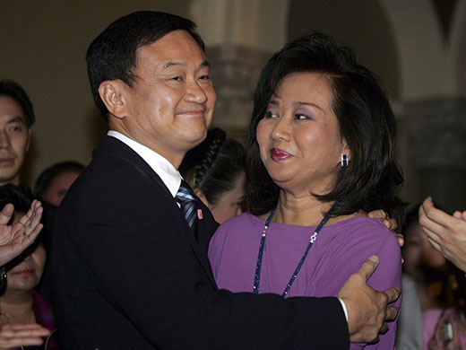 Thaksin Shinawatra: 4 April 2006: Thaksin Shinawatra after he announced his resignation