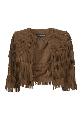 briefing: Fringed jacket from Warehouse