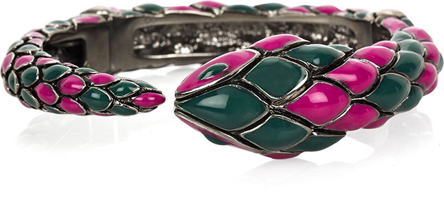 briefing: Roberto Cavalli enamel snake bracelet 