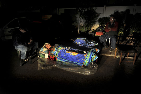 Chile Earthquake: Residents sleep in the streets for fear of aftershocks in Santiago, Chile