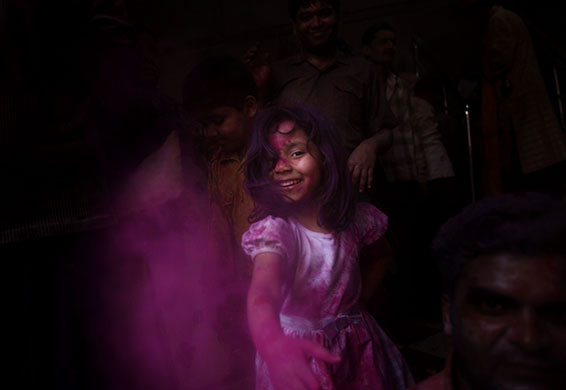 Holi colour celebration: Holi, a Hindu colour celebration