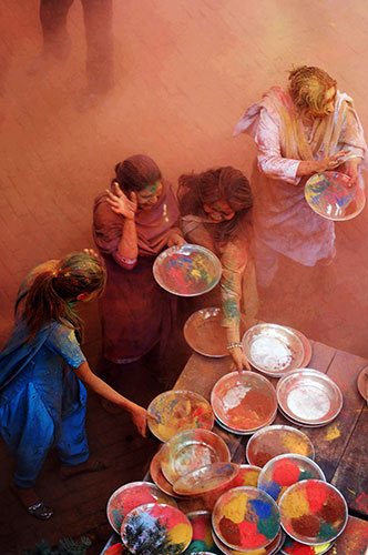 Holi colour celebration: Holi, a Hindu colour celebration
