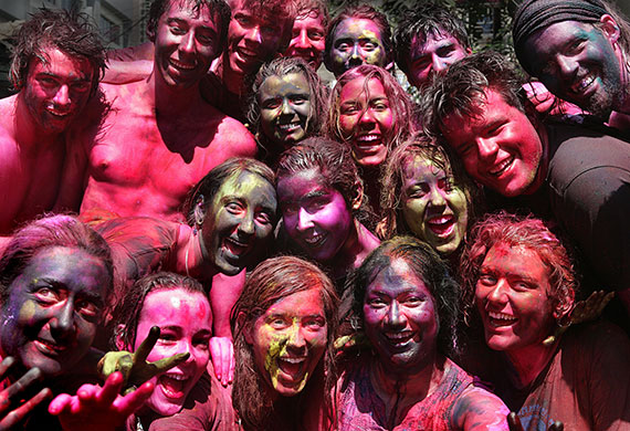 Holi colour celebration: Holi, a Hindu colour celebration