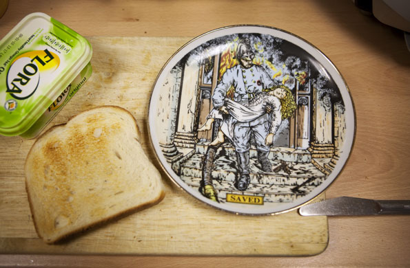 London's Air Ambulance: Kitchen inside the crew room up on the helipad of London's Air Ambulance