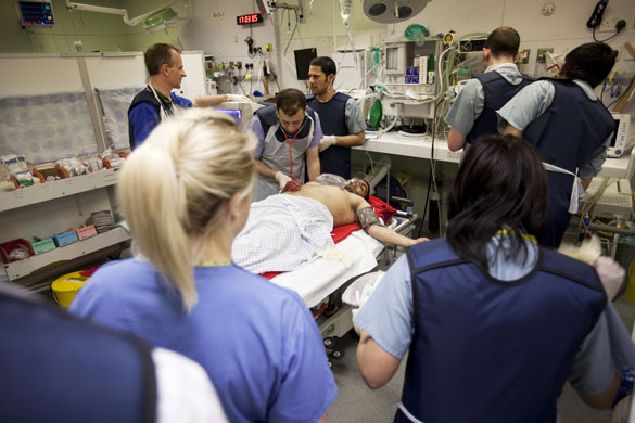 London's Air Ambulance: A stab victim that was flown from Ilford by London's Air Ambulance