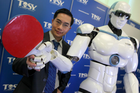 Nuremberg toy fair: A robot prototype that plays ping-pong 